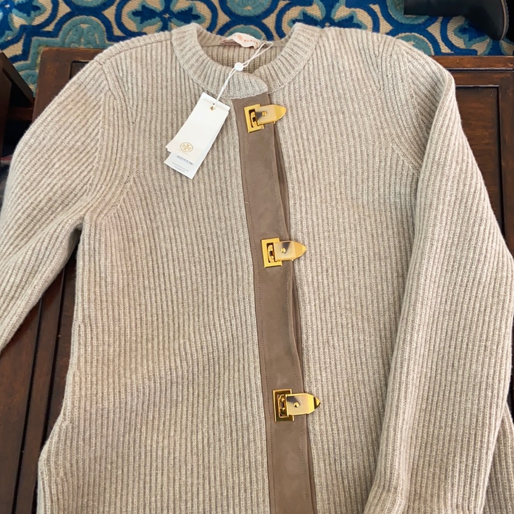 Tory Burch Rory sweater coat new with tags